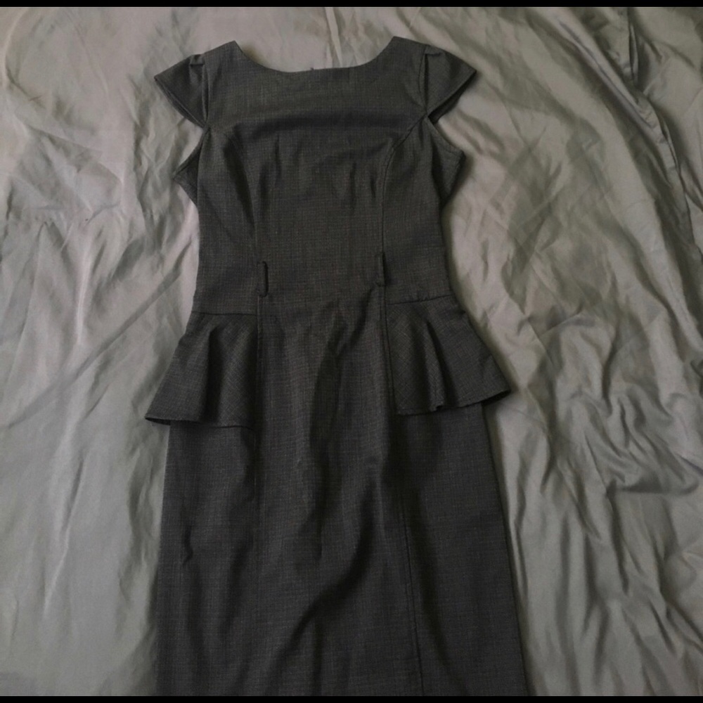 Beautiful gray pencil skirt style dress